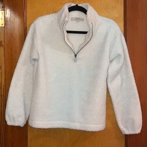 Loft White Sherpa Sweater